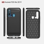 Schutzh�lle Handyh�lle f�r Huawei P20 Lite 2019 Case Cover Carbon Optik Schwarz