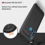 Schutzh�lle Handyh�lle f�r Huawei P20 Lite 2019 Case Cover Carbon Optik Schwarz