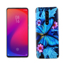 Xiaomi Mi 9T Handy H�lle Schutz-Case Cover Bumper Schmetterling Blau