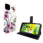 Apple iPhone 11 Tasche Handy H�lle Schutz-Cover Flip-Case mit Kartenfach Lotusblume