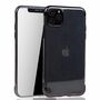 Handyh�lle f�r Apple iPhone 11 Pro Max Schwarz - Clear - TPU Silikon Case Backcover Schutzh�lle in Transparent   Schwarz