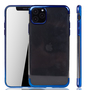 Handyh�lle f�r Apple iPhone 11 Pro Max Blau - Clear - TPU Silikon Case Backcover Schutzh�lle in Transparent   Blau