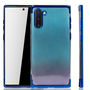 Handyh�lle f�r Samsung Galaxy Note 10 Blau - Clear - TPU Silikon Case Backcover Schutzh�lle in Transparent   Blau