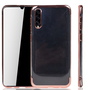 Handyh�lle f�r Samsung Galaxy A30s Rose Pink - Clear - TPU Silikon Case Backcover Schutzh�lle in Transparent   Rose Pink