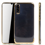 Handyh�lle f�r Samsung Galaxy A50s Gold - Clear - TPU Silikon Case Backcover Schutzh�lle in Transparent   Gold