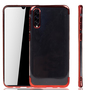 Handyh�lle f�r Samsung Galaxy A50s Rot - Clear - TPU Silikon Case Backcover Schutzh�lle in Transparent   Rot
