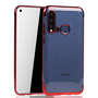 Handyh�lle f�r Huawei P20 Lite 2019 Rot - Clear - TPU Silikon Case Backcover Schutzh�lle in Transparent   Rot