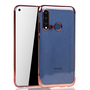 Handyh�lle f�r Huawei P20 Lite 2019 Rose Pink - Clear - TPU Silikon Case Backcover Schutzh�lle in Transparent   Rose Pink