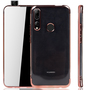 Handyhlle fr Huawei Y9 2019 Rose Pink - Clear - TPU Silikon Case Backcover Schutzhlle in Transparent   Rose Pink
