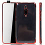 Handyh�lle f�r Xiaomi Mi 9T Rot - Clear - TPU Silikon Case Backcover Schutzh�lle in Transparent   Rot