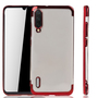 Handyh�lle f�r Xiaomi Mi A3 Rot - Clear - TPU Silikon Case Backcover Schutzh�lle in Transparent   Rot