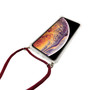 Handykette f�r Apple iPhone X / XS - Smartphone Necklace H�lle mit Band - Schnur mit Case zum umh�ngen in Rot