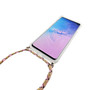 Handykette f�r Samsung Galaxy S10 - Smartphone Necklace H�lle mit Band - Schnur mit Case zum umh�ngen in Rosa