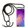 Handykette f�r Samsung Galaxy S10 Plus - Smartphone Necklace H�lle mit Band - Schnur mit Case zum umh�ngen in Schwarz