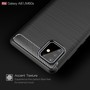 Schutzh�lle Handyh�lle f�r Samsung Galaxy A81 Case Cover Carbon Optik Grau