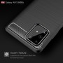 Schutzh�lle Handyh�lle f�r Samsung Galaxy A91 Case Cover Carbon Optik Grau