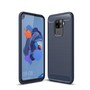 Schutzh�lle Handyh�lle f�r Huawei Mate 30 Lite Case Cover Carbon Optik Blau