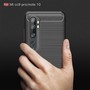 Schutzh�lle Handyh�lle f�r Xiaomi Mi Note 10 Case Cover Carbon Optik Blau