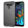 Schutzh�lle Handyh�lle f�r LG K50 Case Cover Carbon Optik Grau