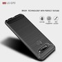 Schutzh�lle Handyh�lle f�r LG Q70 Case Cover Carbon Optik Grau