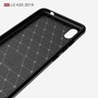 Schutzh�lle Handyh�lle f�r LG K20 2019 Case Cover Carbon Optik Schwarz