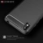Schutzh�lle Handyh�lle f�r LG K20 2019 Case Cover Carbon Optik Grau