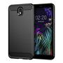 Schutzh�lle Handyh�lle f�r LG K30 2019 Case Cover Carbon Optik Schwarz