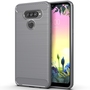 Schutzh�lle Handyh�lle f�r LG K50S Case Cover Carbon Optik Grau