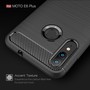 Schutzh�lle Handyh�lle f�r Motorola E6 Plus Case Cover Carbon Optik Grau