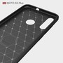 Schutzh�lle Handyh�lle f�r Motorola E6 Plus Case Cover Carbon Optik Grau