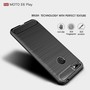 Schutzh�lle Handyh�lle f�r Motorola E6 Play Case Cover Carbon Optik Grau