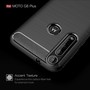 Schutzh�lle Handyh�lle f�r Motorola G8 Plus Case Cover Carbon Optik Grau
