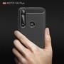 Schutzh�lle Handyh�lle f�r Motorola G8 Plus Case Cover Carbon Optik Grau