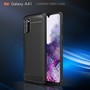 Schutzh�lle Handyh�lle f�r Samsung Galaxy A41 Case Cover Carbon Optik Grau
