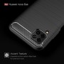 Schutzh�lle Handyh�lle f�r Huawei P40 Lite Case Cover Carbon Optik Schwarz