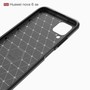 Schutzh�lle Handyh�lle f�r Huawei P40 Lite Case Cover Carbon Optik Schwarz