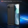 Schutzh�lle Handyh�lle f�r Huawei P40 Lite Case Cover Carbon Optik Blau