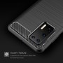 Schutzh�lle Handyh�lle f�r Huawei P40 Case Cover Carbon Optik Blau