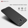 Schutzh�lle Handyh�lle f�r Nokia 2.3 Case Cover Carbon Optik Grau