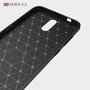 Schutzh�lle Handyh�lle f�r Nokia 2.3 Case Cover Carbon Optik Grau