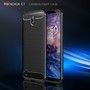 Schutzh�lle Handyh�lle f�r Nokia C1 Case Cover Carbon Optik Blau