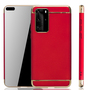 Huawei P40 Handy H�lle Schutz Case Bumper Hard Cover Rot