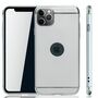Apple iPhone 11 Pro Max Handy H�lle Schutz Case Bumper Hard Cover Silber