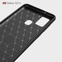 Schutzh�lle Handyh�lle f�r Samsung Galaxy A21s Case Cover Carbon Optik Schwarz