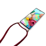 Handykette f�r Samsung Galaxy A71 - Smartphone Necklace H�lle mit Band - Schnur mit Case zum umh�ngen in Rot