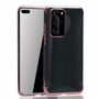 Handyh�lle f�r Huawei P40 Rose Pink - Clear - TPU Silikon Case Backcover Schutzh�lle in Transparent   Rose Pink
