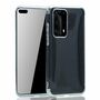 Handyh�lle f�r Huawei P40 Pro Silber - Clear - TPU Silikon Case Backcover Schutzh�lle in Transparent   Silber