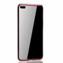 Handyh�lle f�r Huawei P40 Pro Rot - Clear - TPU Silikon Case Backcover Schutzh�lle in Transparent   Rot