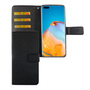 Huawei P40 Tasche Handy H�lle Schutz-Cover Flip-Case mit Kartenfach Schwarz