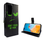 Huawei P40 Tasche Handy H�lle Schutz-Cover Flip-Case mit Kartenfach Dont touch my phone